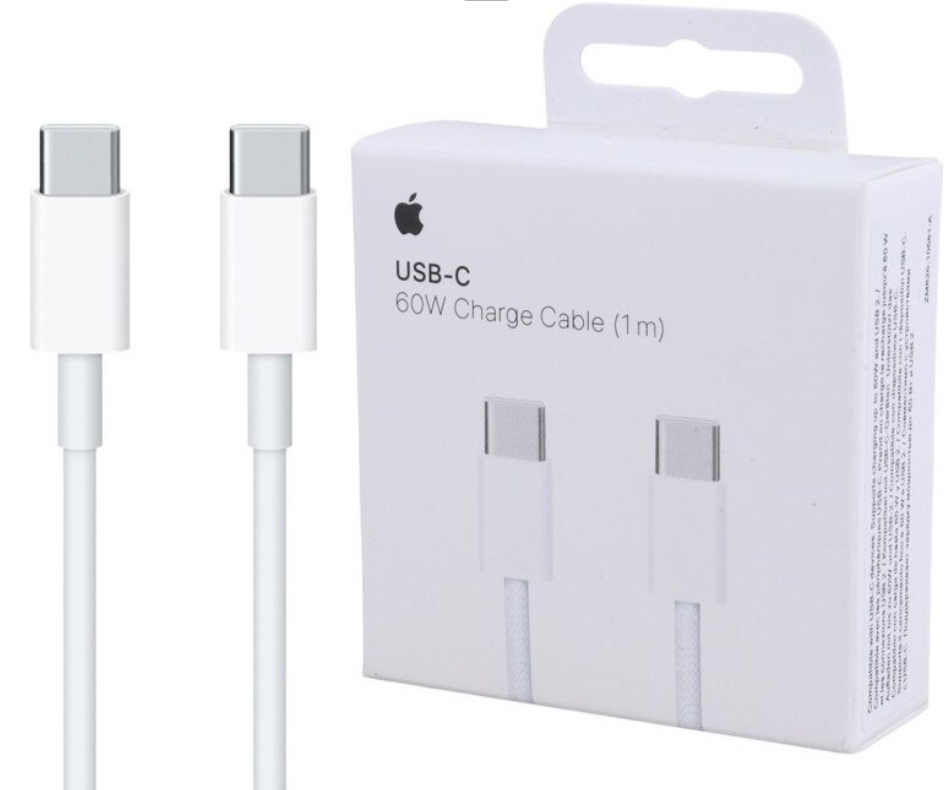 کابل برند آیفون USB-TYPE_Cمدل MQKJ3ZM طول یک متر  اصل ویتنام 60W