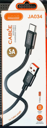 کابل شارژر برند JOKADE USB TO TYPE-C کنفی فست شارژ
