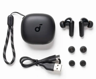 هدفون بلوتوثی انکر مدل SoundCore R50i A3949 بدون قابلیت نویز کنسلینگ، درگاه شارژ USB Type-C، دارای فناوری AI-Enhanced Calls برای کاهش نویز و بهبود مکالمات، مقاوم در برابر رطوبت و عرق