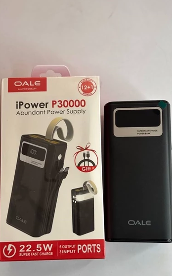 پاور بانک 22.5W P30000  برند OALE سوپر فست