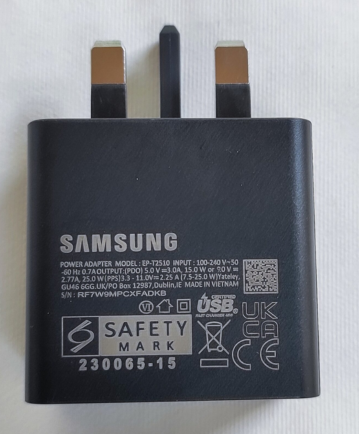 شارژر دیواری 25 وات سامسونگ مدل EP-T2510
